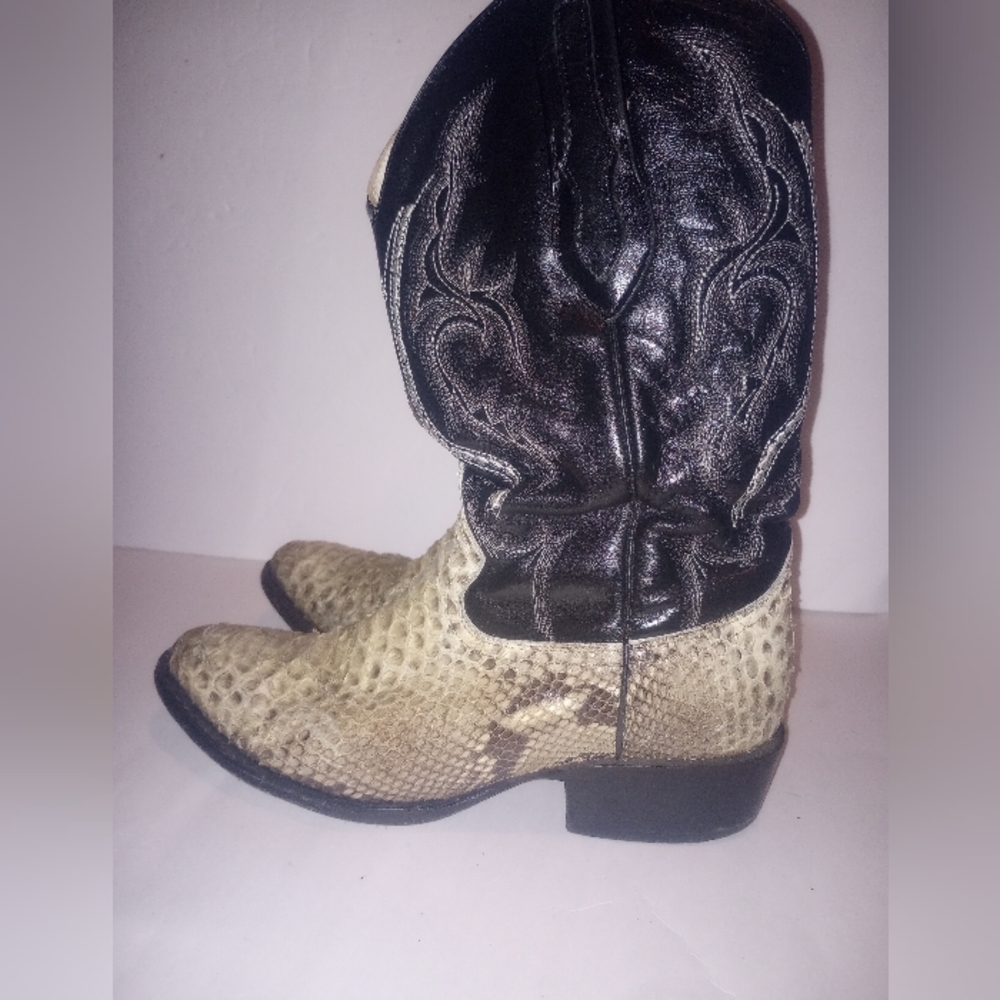 Boots J.B. Dillon Reserve Python Snake Western Me… - image 6